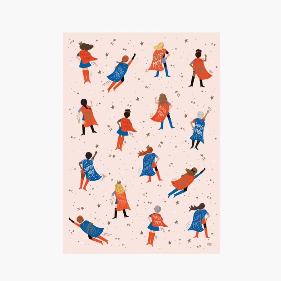 Stationery & Gifts Rifle Paper Co. Wrapping Paper | Super Mom Wrapping Sheets