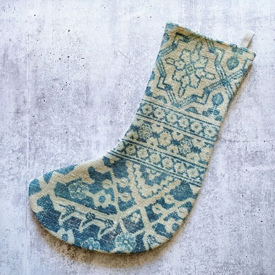 Home & Lifestyle Minimal Chaos Home Accents | Minimal Chaos Vintage Salvaged Stocking No. 2