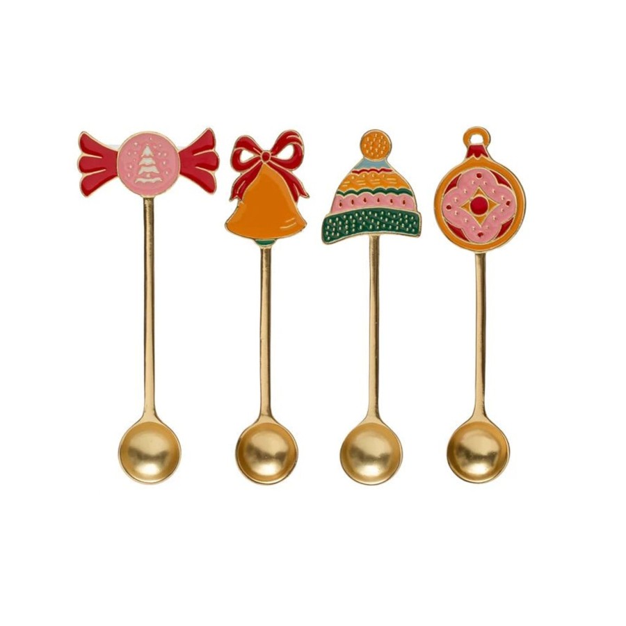 Home & Lifestyle Pinecone Trading Co. Tabletop | Holiday Spoons