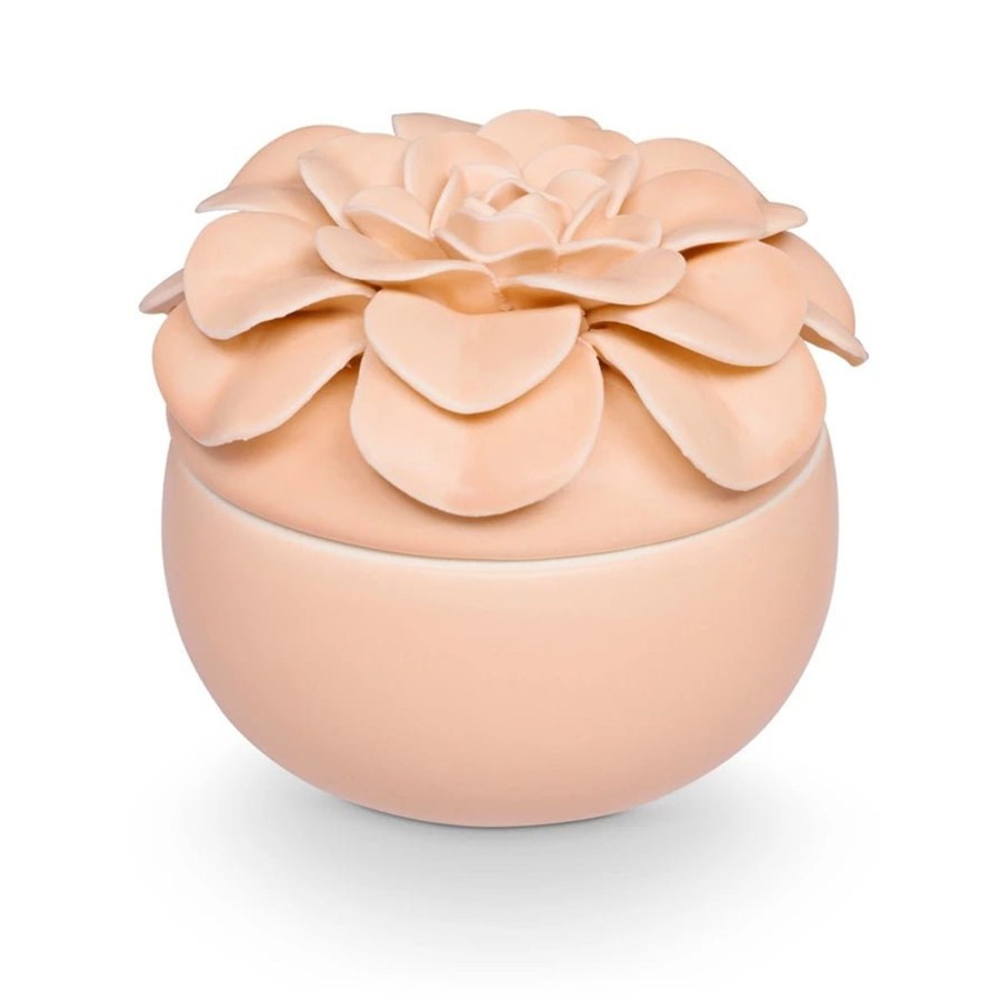 Home & Lifestyle Illume Candles | Blood Orange Dahlia Ceramic Flower Candle