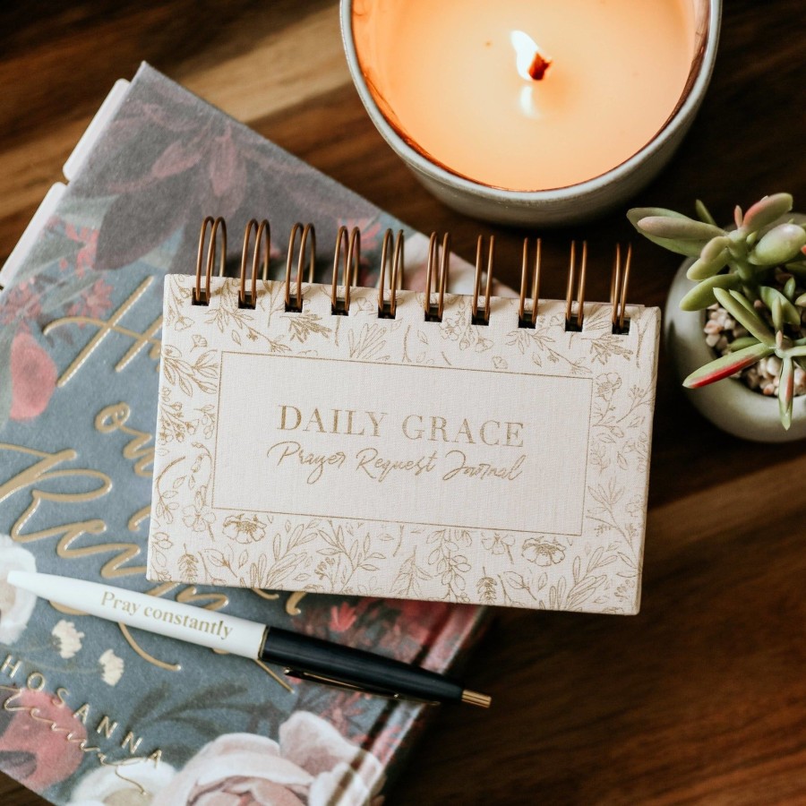 Stationery & Gifts The Daily Grace Co Journals & Notebooks | Mini Prayer Request Journal - Blush