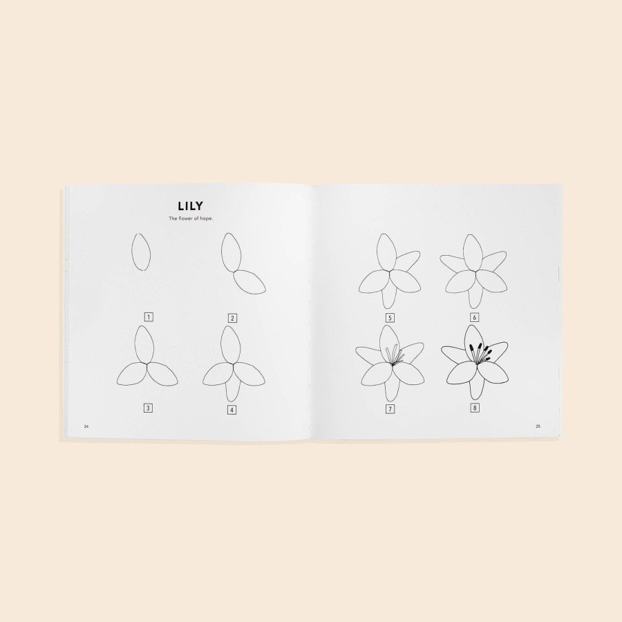 Home & Lifestyle Paige Tate & Co. Books | Modern Flowers: A How To Draw Book For Kids