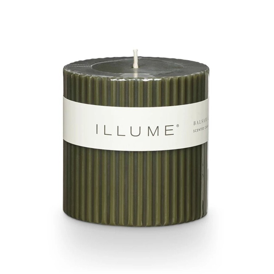 Home & Lifestyle Illume Candles | Balsam & Cedar Small Fragranced Pillar Candle