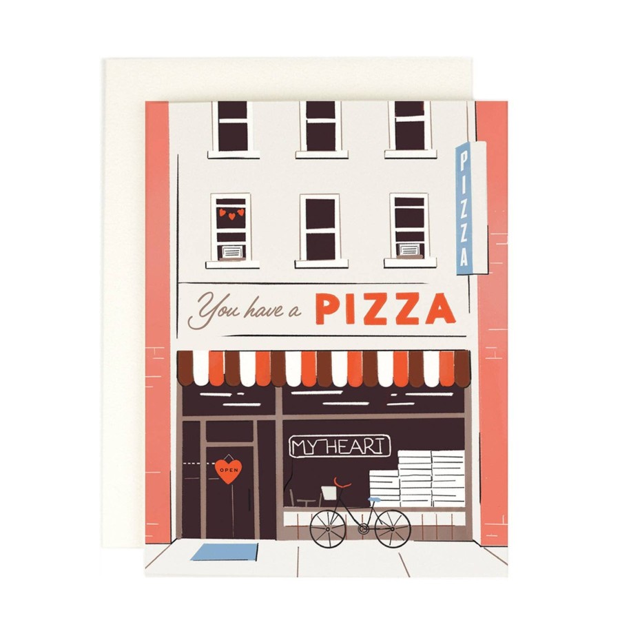 Stationery & Gifts Amy Heitman Love | You Have A Pizza My Heart Card