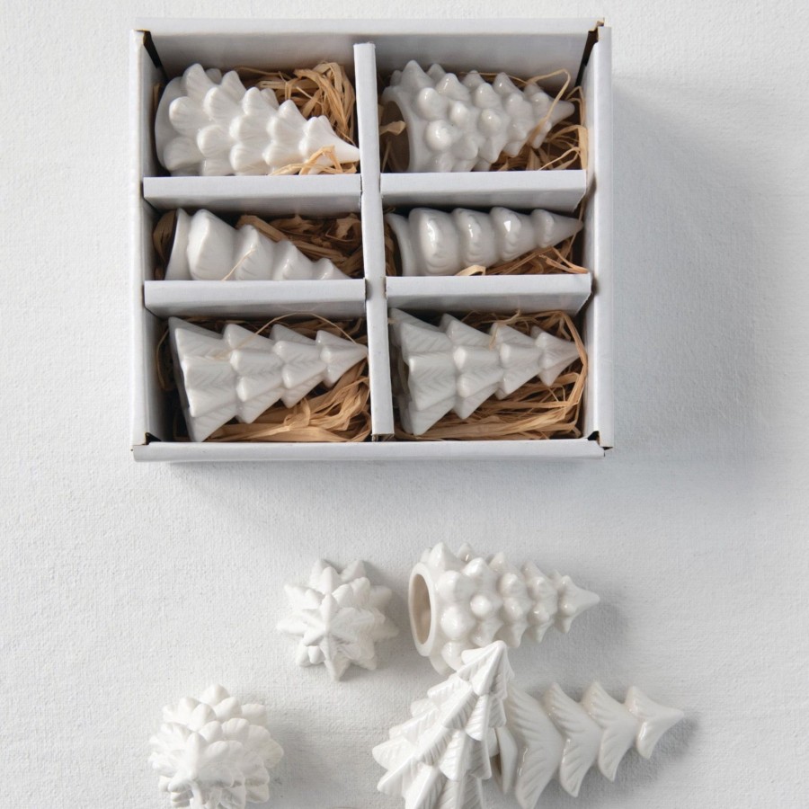 Home & Lifestyle Pinecone Trading Co. Home Accents | Stoneware Winter Trees