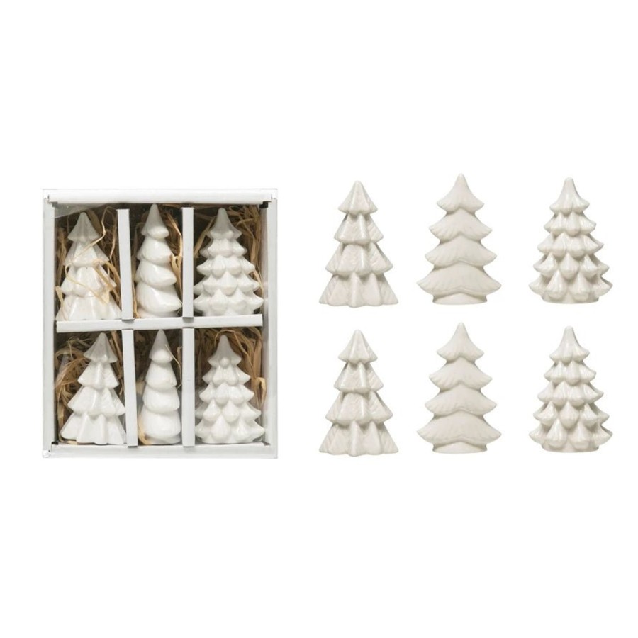 Home & Lifestyle Pinecone Trading Co. Home Accents | Stoneware Winter Trees