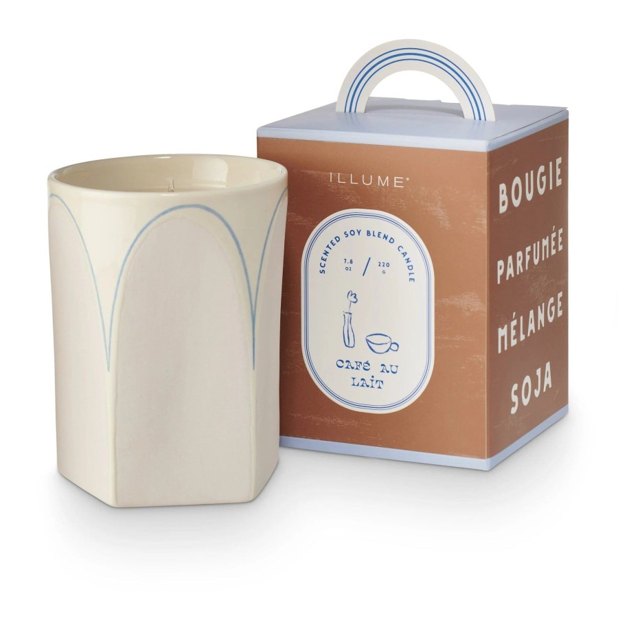 Home & Lifestyle Illume Candles | Cafe Au Lait Petite Boxed Ceramic Candle