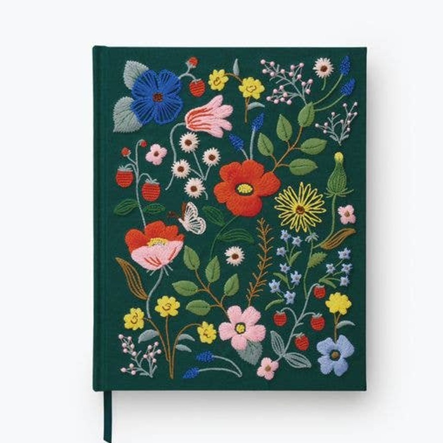 Stationery & Gifts Rifle Paper Co. Journals & Notebooks | Strawberry Fields Embroidered Sketchbook