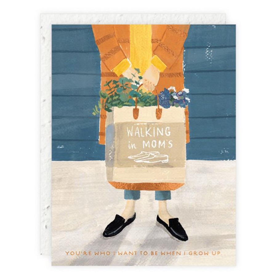 Stationery & Gifts Seedlings Mother'S Day | Walking In Mom'S Shoes Card