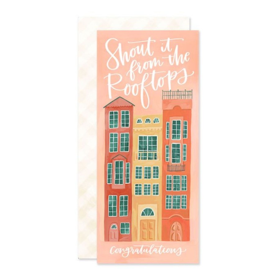 Stationery & Gifts 1canoe2 | One Canoe Two Paper Co. Housewarming | Shout It From The Rooftops Card