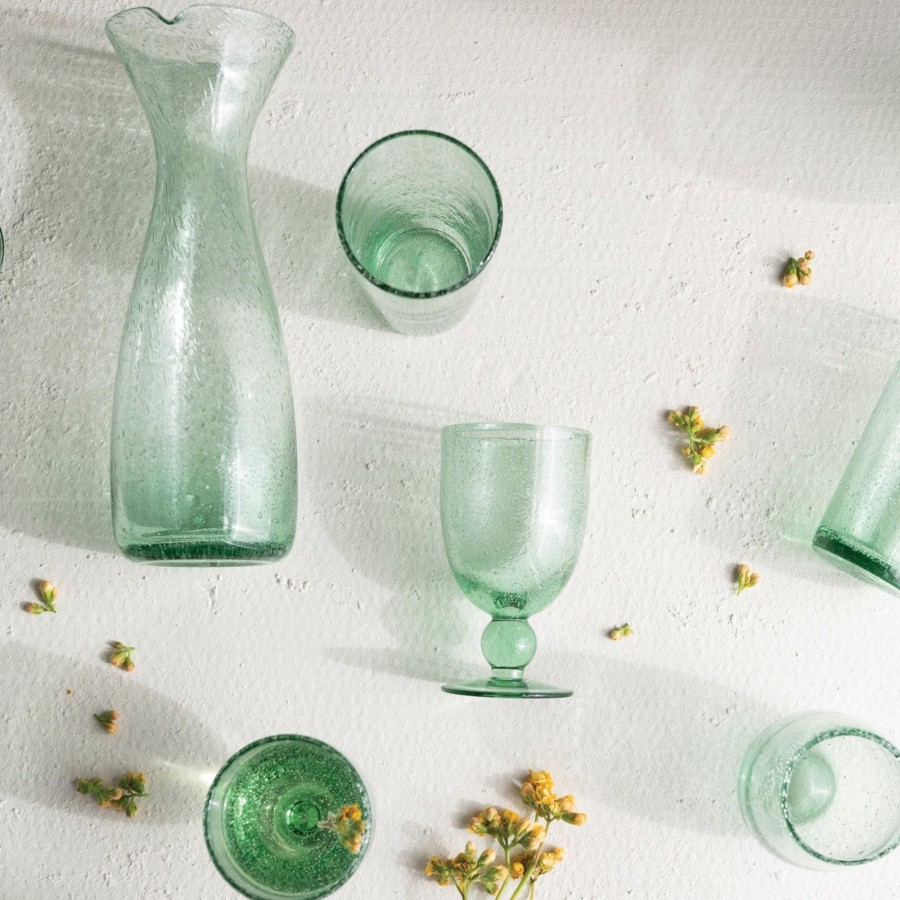 Home & Lifestyle Pinecone Trading Co. Bar & Glassware | Bubble Stemmed Glass