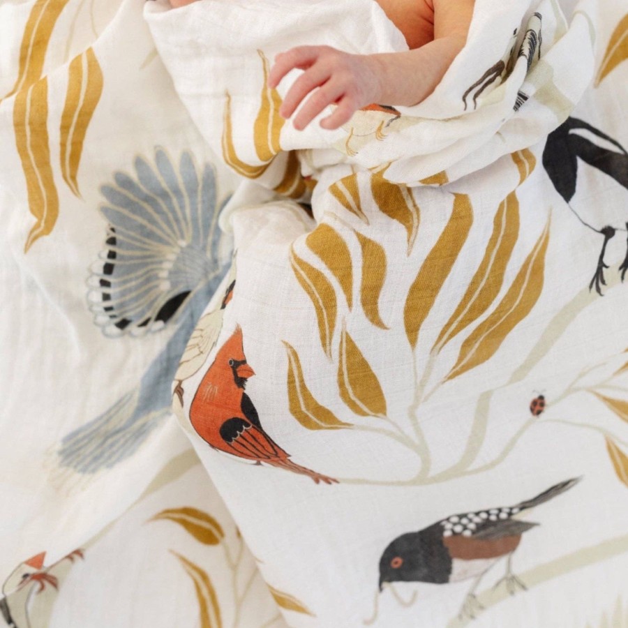 Kids Clementine Kids | For The Birds Swaddle