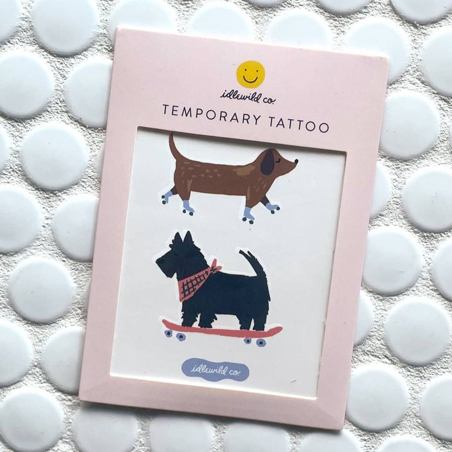 Accessories Idlewild Co. | Skating Dogs Temporary Tattoo