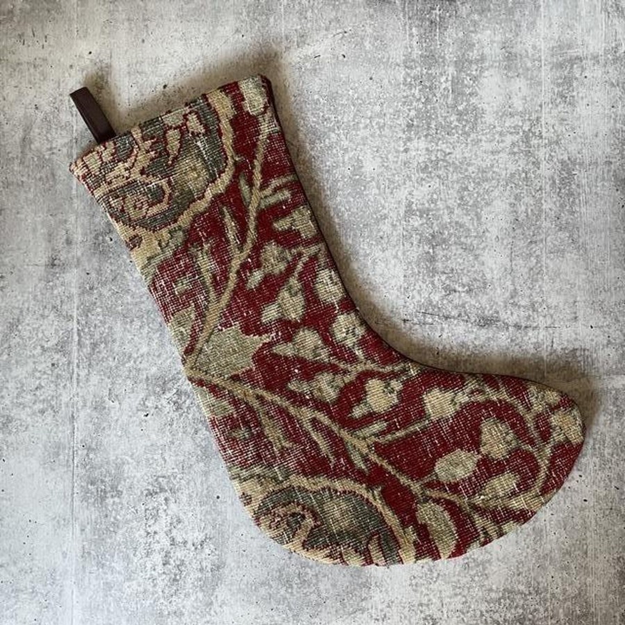 Home & Lifestyle Minimal Chaos Home Accents | Minimal Chaos Vintage Salvaged Stocking No. 6