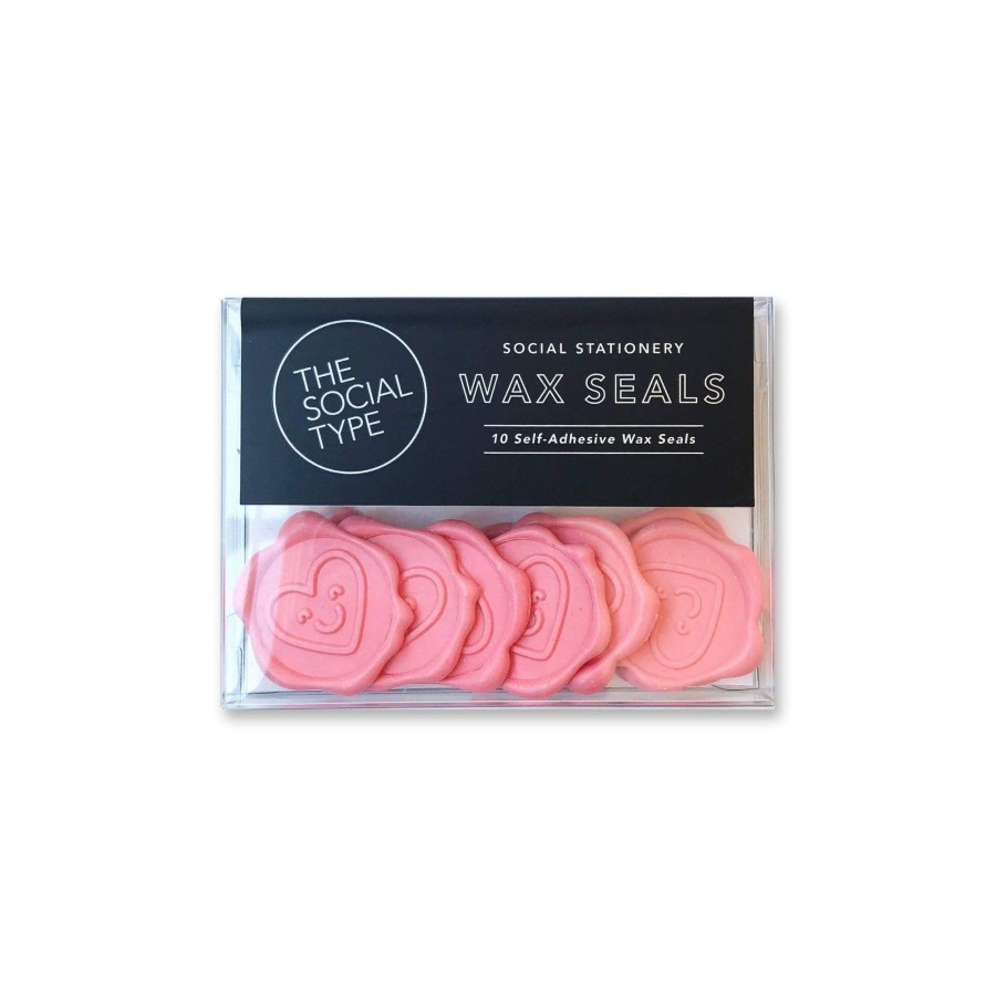 Stationery & Gifts The Social Type Correspondence | Smiley Heart Wax Seals