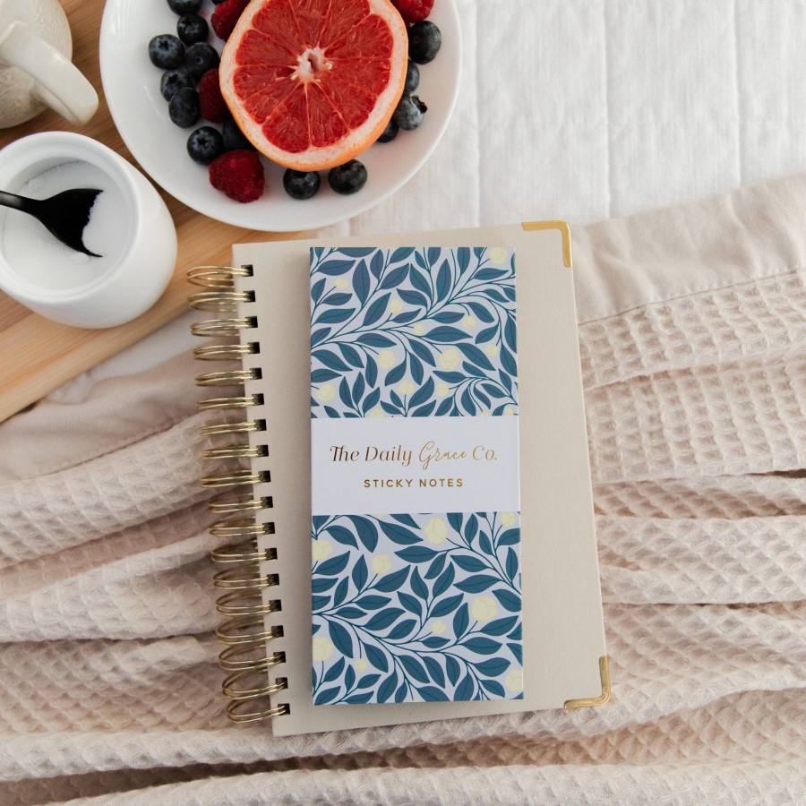 Stationery & Gifts The Daily Grace Co Calendars & Planners | French Blue Floral Planner Stickies