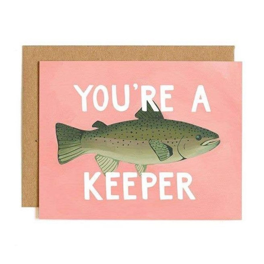 Stationery & Gifts 1canoe2 | One Canoe Two Paper Co. Love | You'Re A Keeper Card