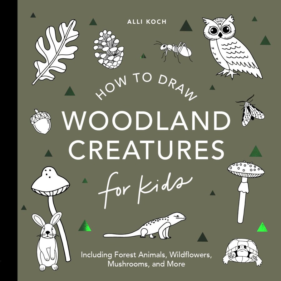 Home & Lifestyle Paige Tate & Co. Books | How To Draw For Kids: Mushrooms & Woodland Creatures