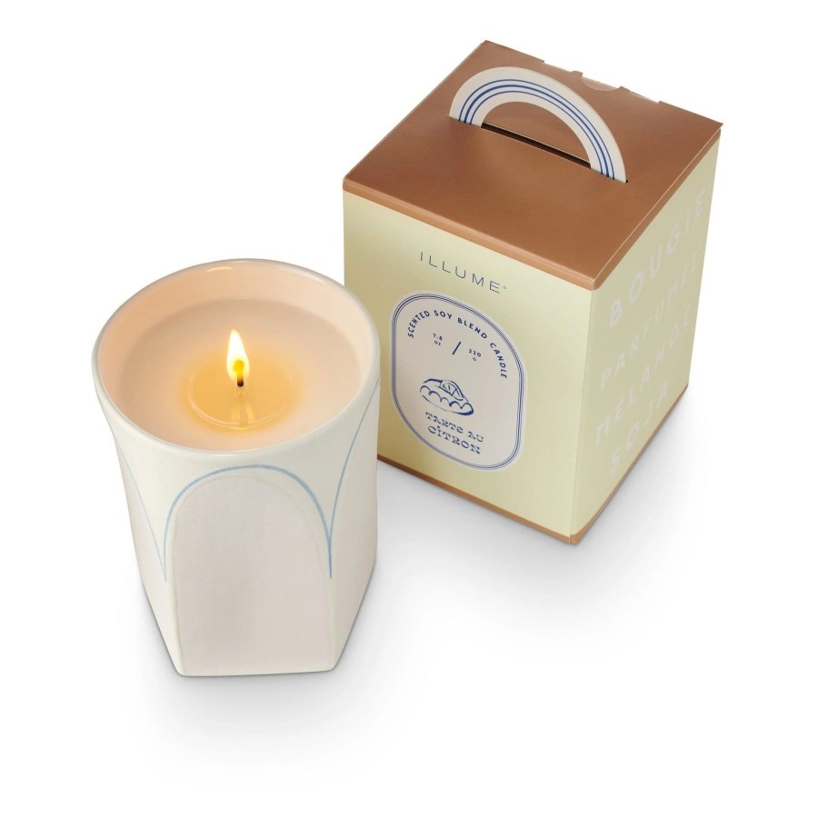 Home & Lifestyle Illume Candles | Tarte Au Citron Petite Boxed Ceramic Candle