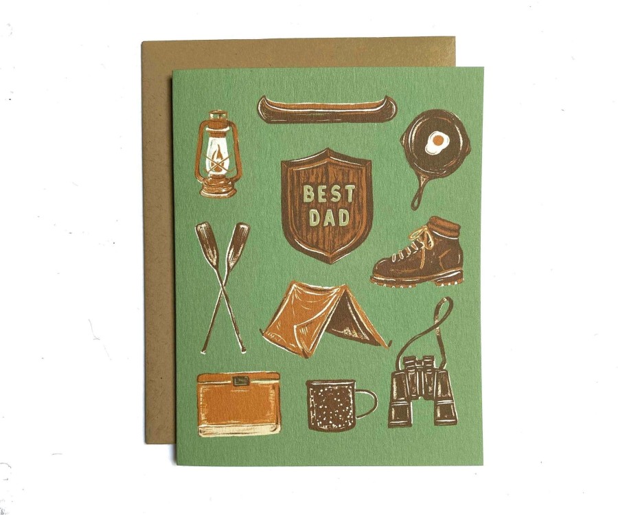 Stationery & Gifts The Wild Wander Father'S Day | Best Dad Camp Greeting Card