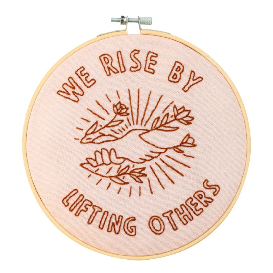 Home & Lifestyle Cotton Clara Crafts | We Rise By Lifting Others Embroidery Kit