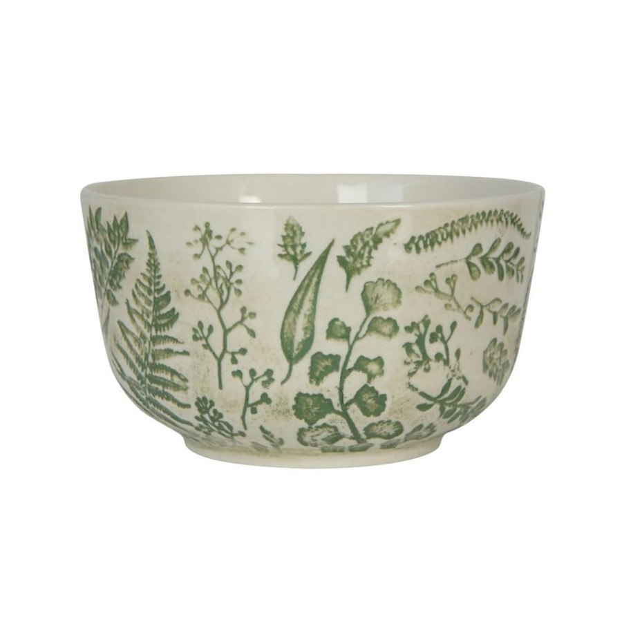 Home & Lifestyle Pinecone Trading Co. Kitchen | Botanist Hand-Stamped Greenery Embossed Bowl