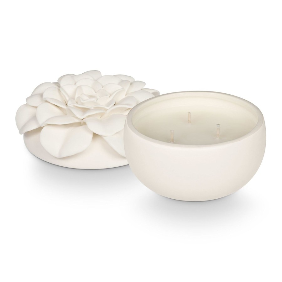 Home & Lifestyle Pinecone Trading Co. Candles | Citrus Crush Ceramic Flower Candle