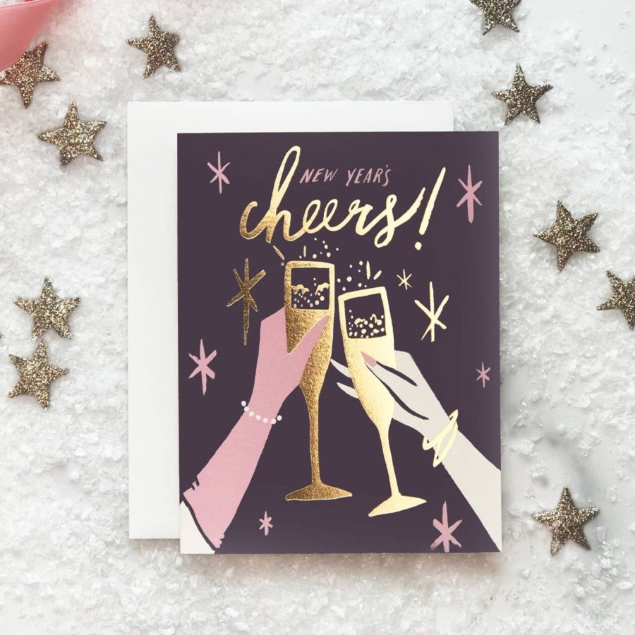 Stationery & Gifts Idlewild Co. Holiday | Cheers New Years Card