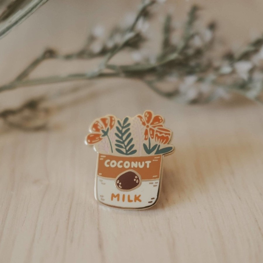 Accessories Justine Gilbuena | Coconut Milk Bouquet Enamel Pin