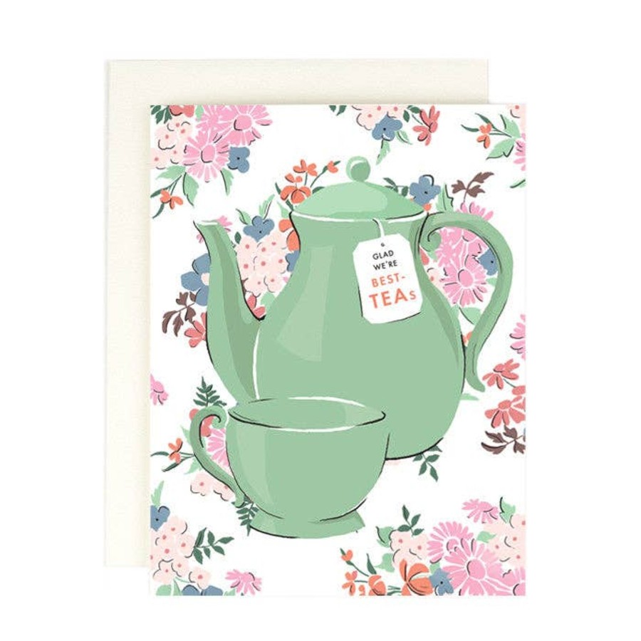 Stationery & Gifts Amy Heitman Friendship | Glad We'Re Best-Teas Card