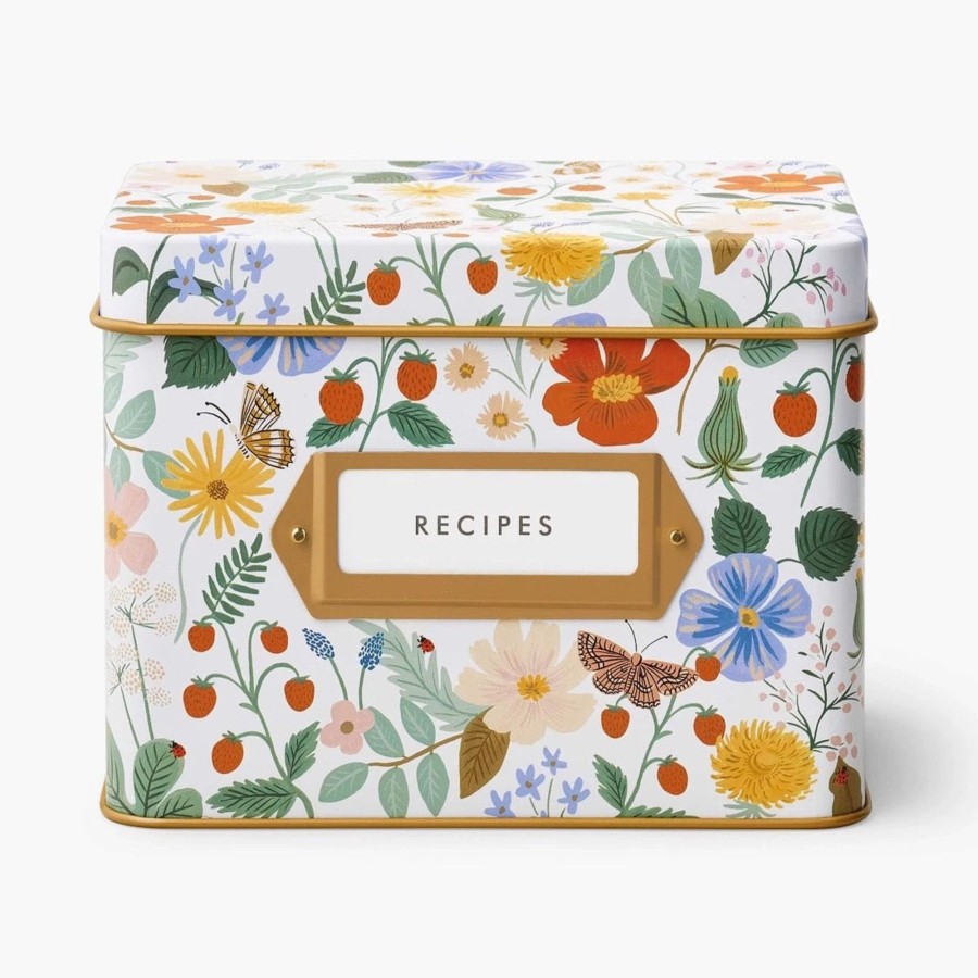 Home & Lifestyle Rifle Paper Co. Kitchen | Strawberry Fields Recipe Tin