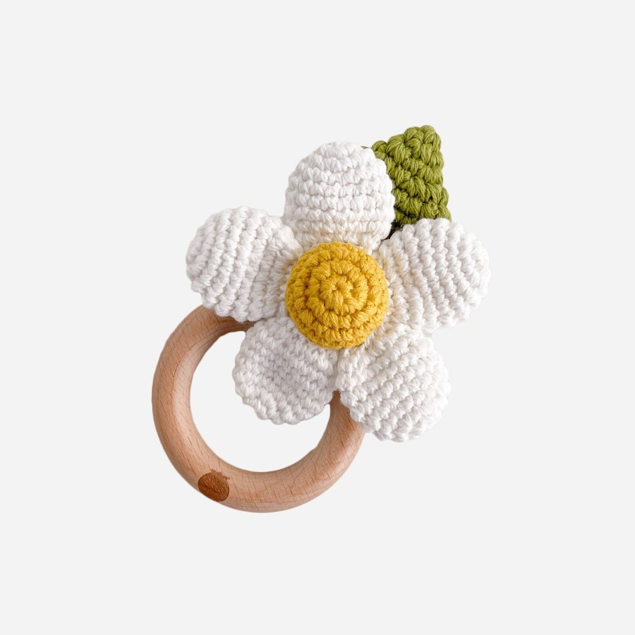 Kids The Blueberry Hill | Cotton Crochet Flower Rattle