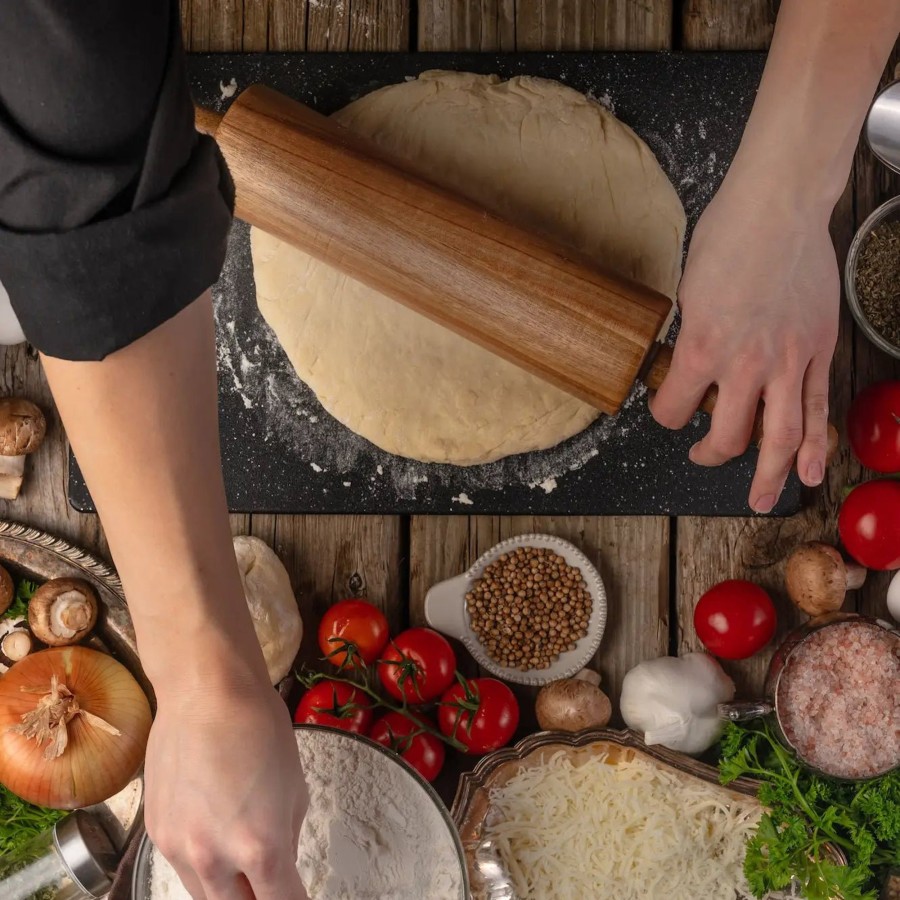 Home & Lifestyle Fox Run Brands Kitchen | Gourmet Acacia Rolling Pin