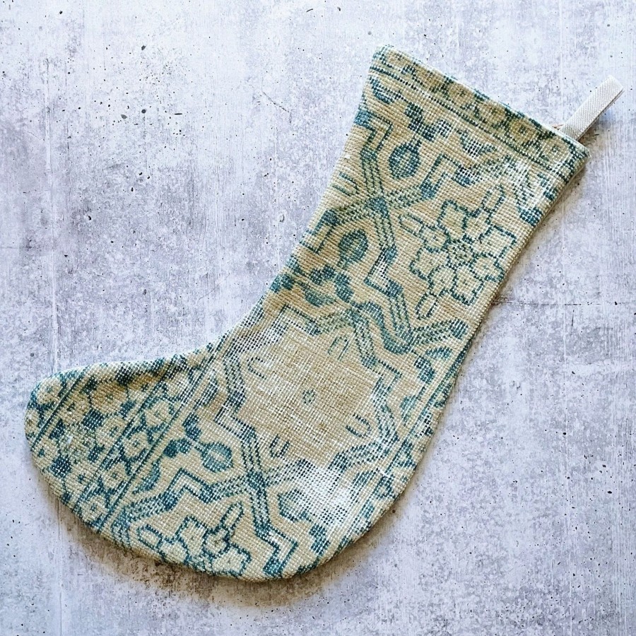 Home & Lifestyle Minimal Chaos Home Accents | Minimal Chaos Vintage Salvaged Stocking No. 1