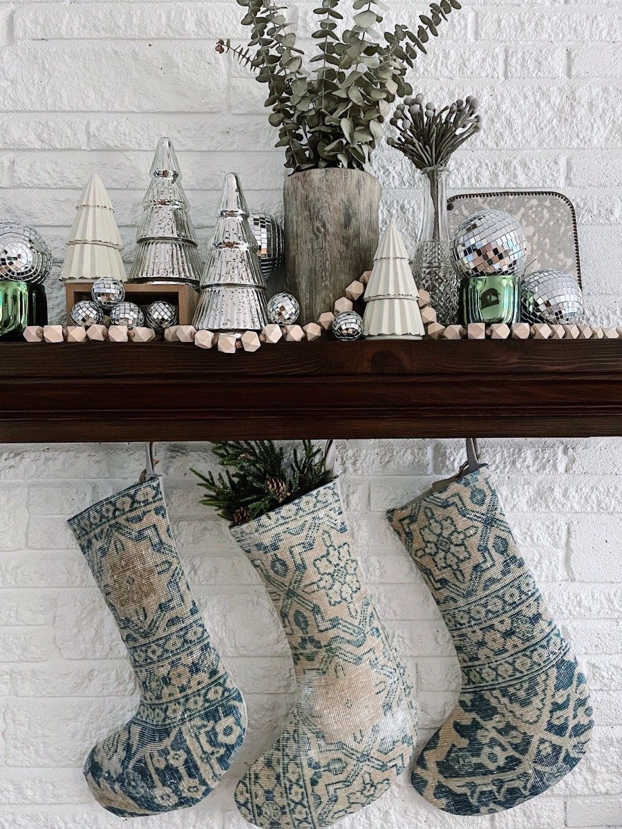 Home & Lifestyle Minimal Chaos Home Accents | Minimal Chaos Vintage Salvaged Stocking No. 1