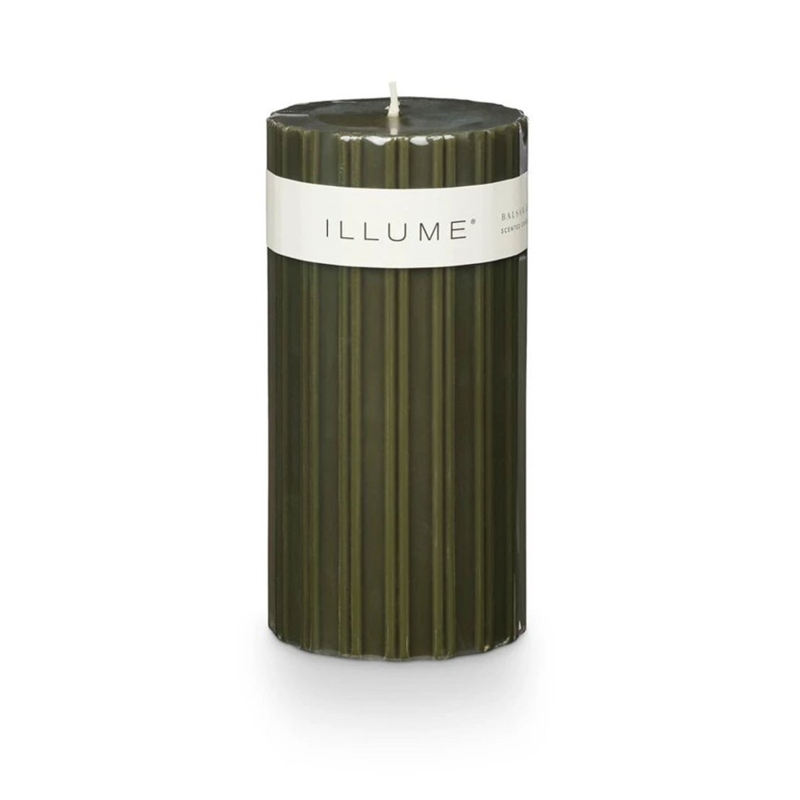 Home & Lifestyle Illume Candles | Balsam & Cedar Medium Fragranced Pillar Candle