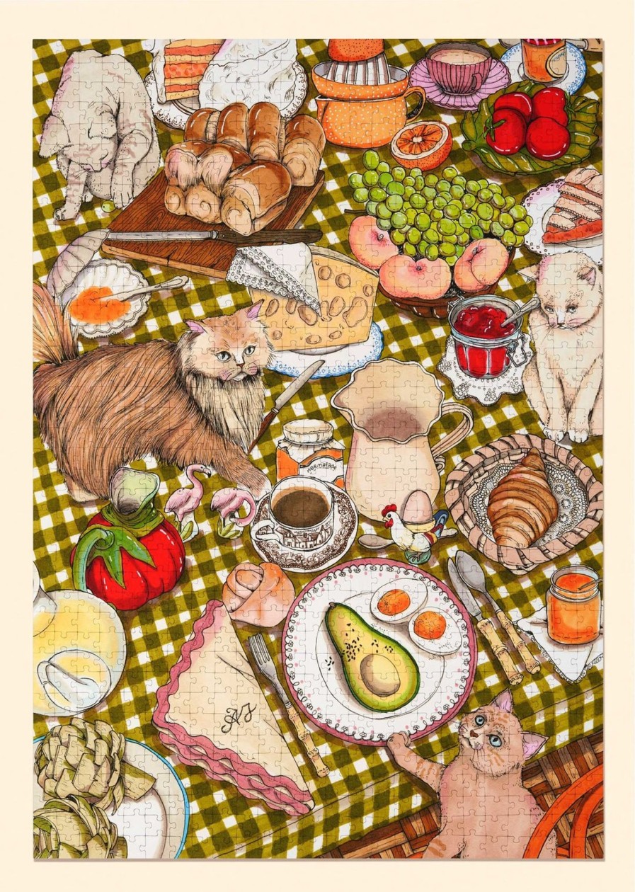 Kids Ordinary Habit | Brunch And Cats Puzzle