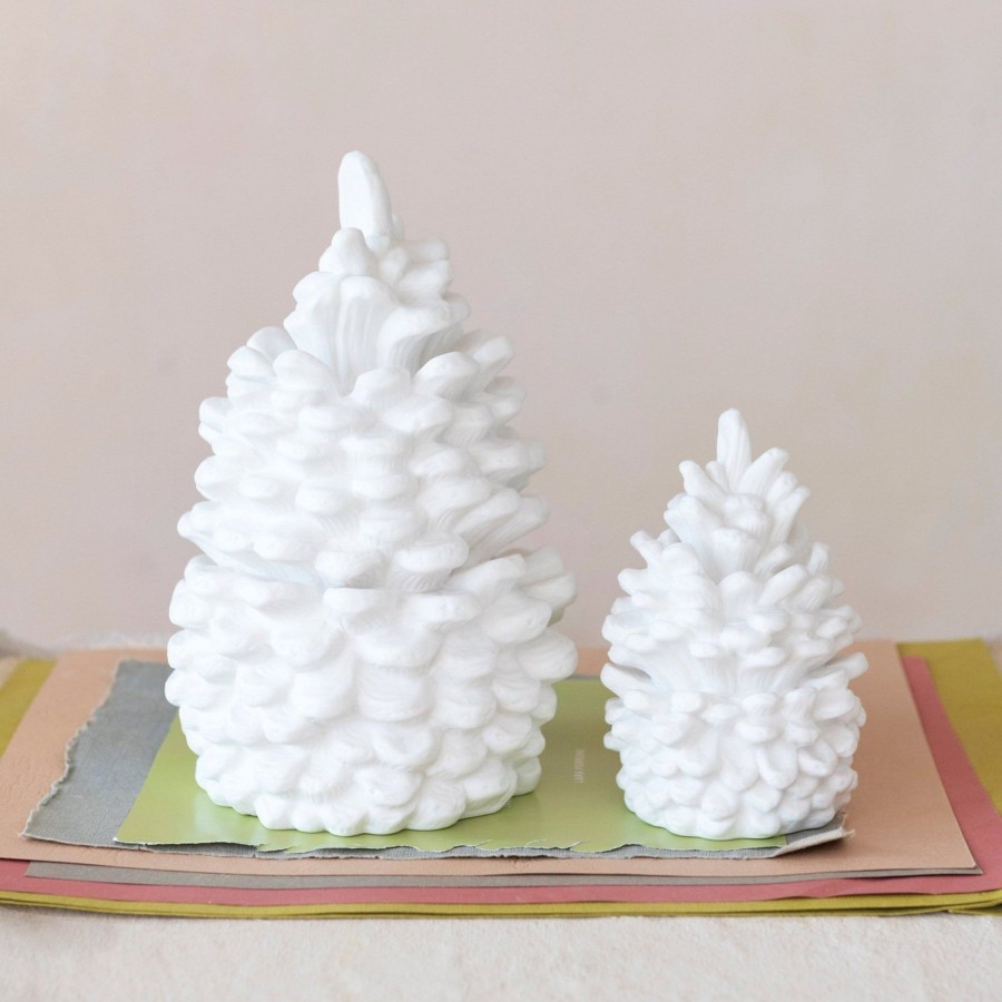 Home & Lifestyle Pinecone Trading Co. Home Accents | Stoneware Bisque Pinecone