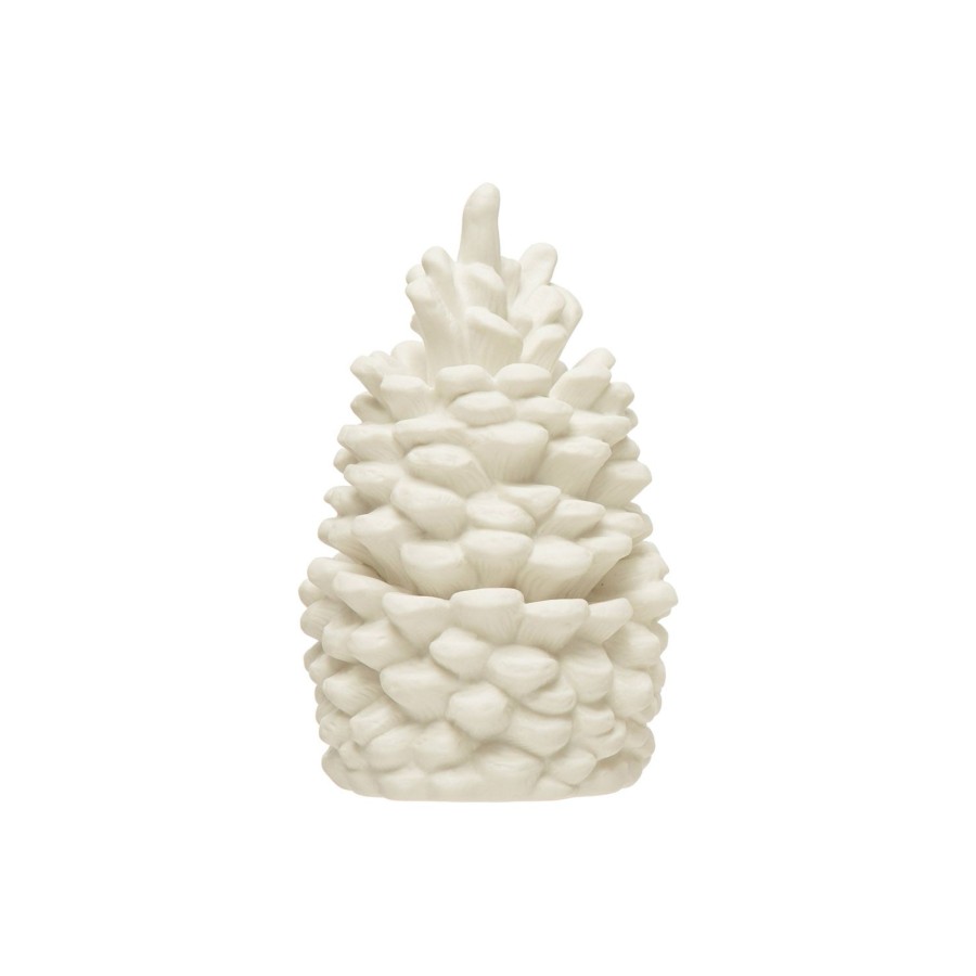 Home & Lifestyle Pinecone Trading Co. Home Accents | Stoneware Bisque Pinecone