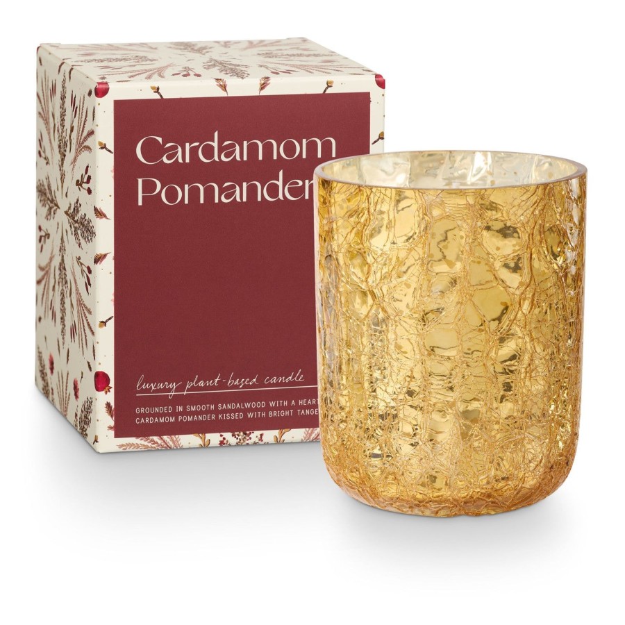 Home & Lifestyle Illume Candles | Cardamom Pomander Small Crackle Glass Candle