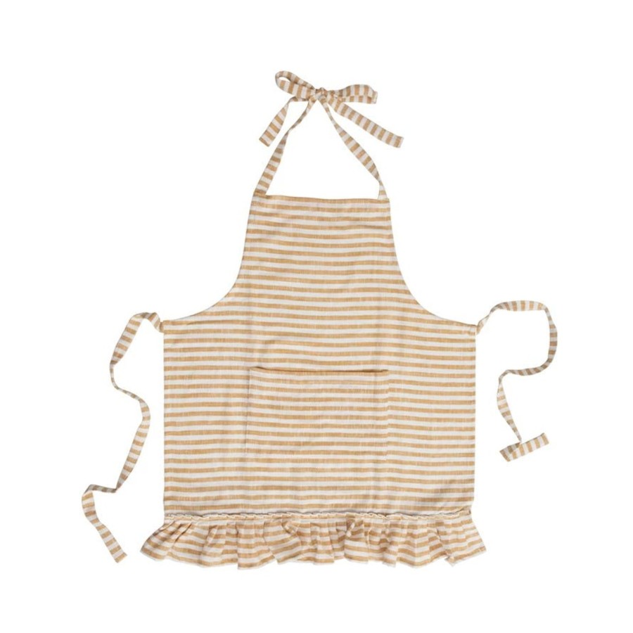 Home & Lifestyle Pinecone Trading Co. Kitchen | Woven Cotton Striped Apron