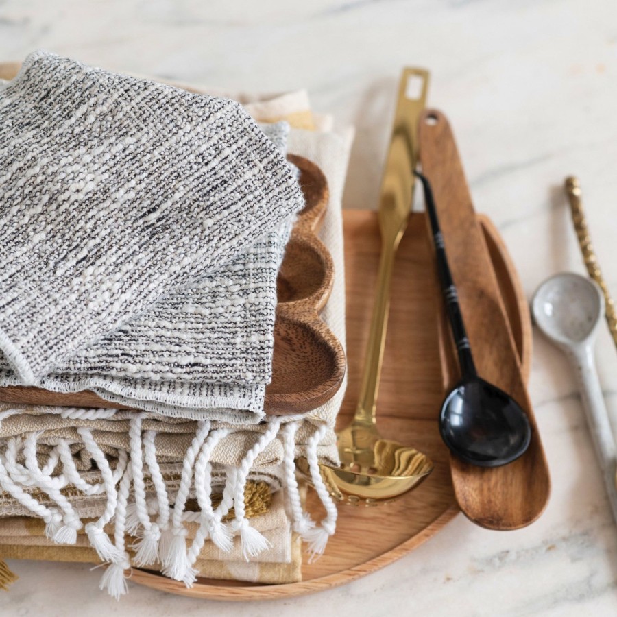 Home & Lifestyle Pinecone Trading Co. Kitchen | Golden Fields Stainless Steel Slotted Ladle