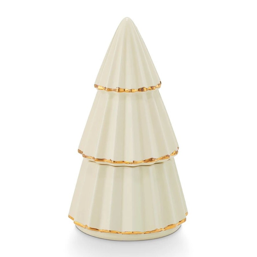 Home & Lifestyle Illume Candles | Tried & True Cozy Cashmere Gilded Tree Ceramic Candle