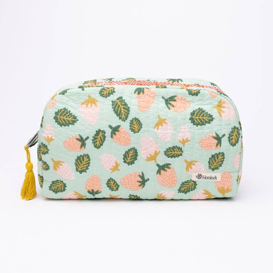 Accessories Hemlock Goods | Suzette Large Quilted Scallop Zipper Pouch