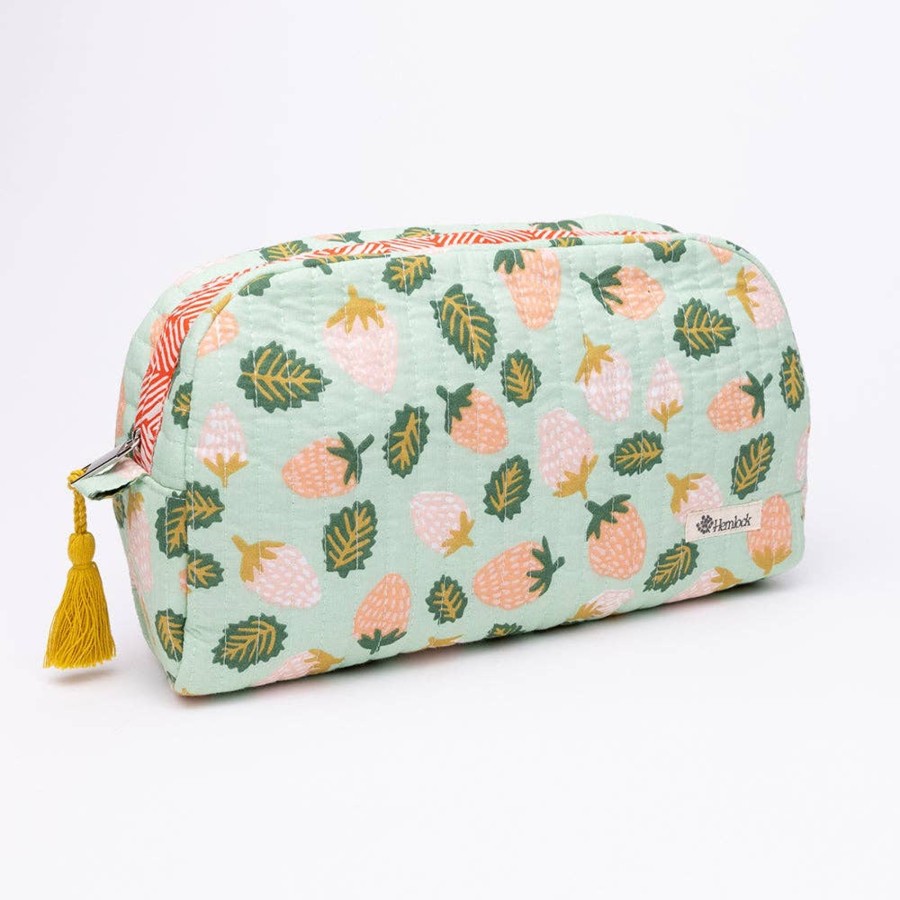 Accessories Hemlock Goods | Suzette Large Quilted Scallop Zipper Pouch