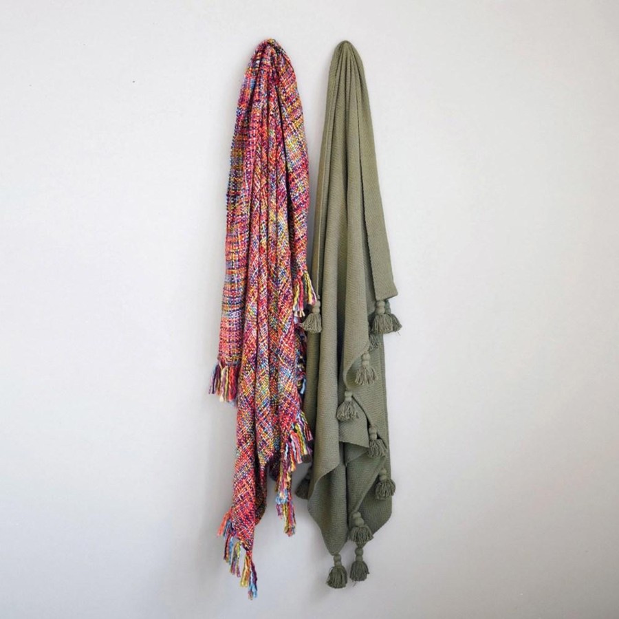 Home & Lifestyle Pinecone Trading Co. Textiles | Olive Throw