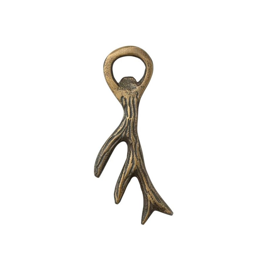 Home & Lifestyle Pinecone Trading Co. Kitchen | Cast Aluminum Antler Bottle Opener